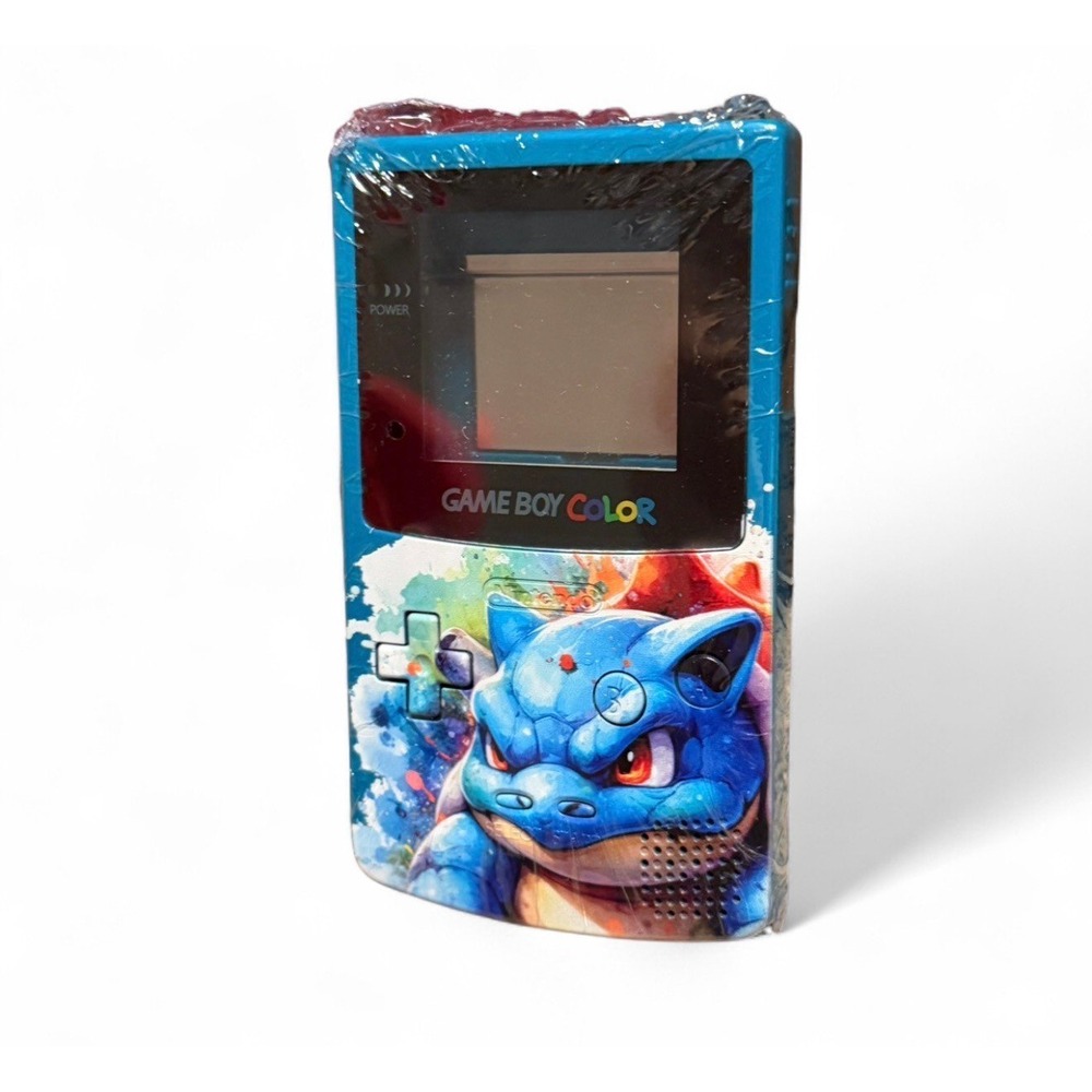 Game Boy Color‎ Replacement Shell Blue Pokemon Blastoise Housing CGB-001 NIP